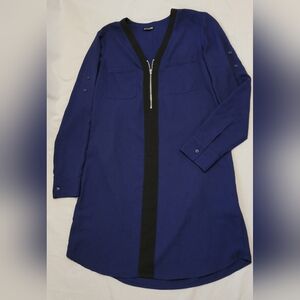 Express casual business slip zip dress